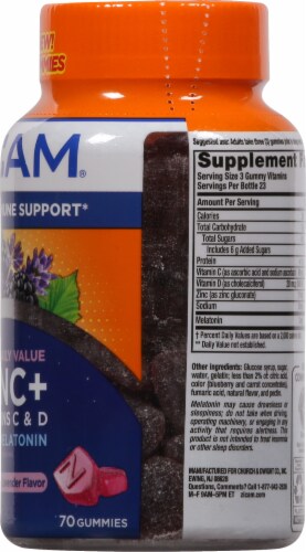 Zicam Sleep + Immune Support Gummies Perspective: right