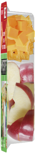 Crunch Pak® Minecraft Snacker with Sliced Sweet Apples Cheese and Cheez-It Crackers Snack Tray Perspective: right