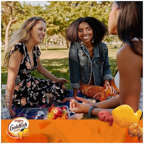 Goldfish Crackers Big Smiles Variety Pack, Cheddar, Colors & Pretzels, Snack Packs, 30 Count Perspective: right