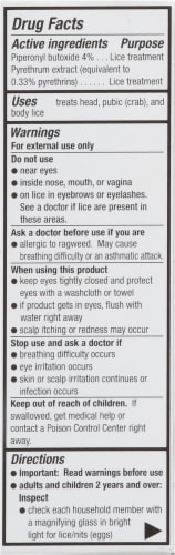 Herklin® Maximum Strength Lice Treatment Perspective: right
