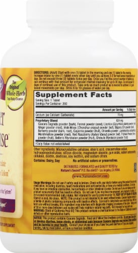 Nature's Secret Super Cleanse Dietary Supplement Tablets Perspective: right