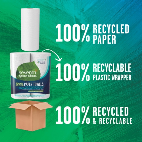 Seventh Generation 100% Recycled Paper Paper Towels Perspective: right