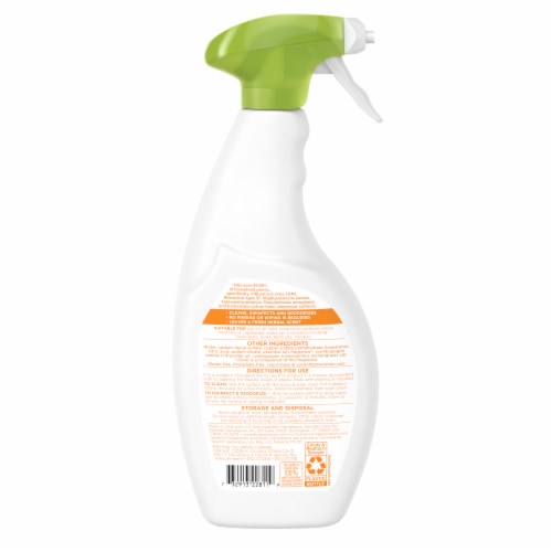 Seventh Generation Lemongrass Citrus Scented Disinfecting Bathroom Cleaner Perspective: right