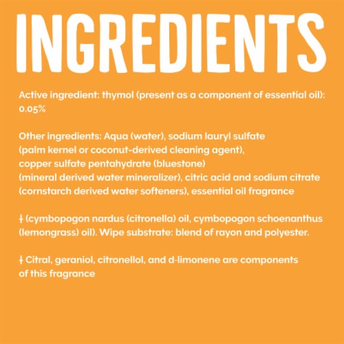 Seventh Generation Disinfecting Wipes Lemongrass Citrus Perspective: right