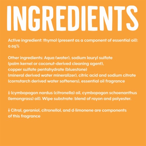 Seventh Generation Disinfecting Wipes Lemongrass Citrus Perspective: right