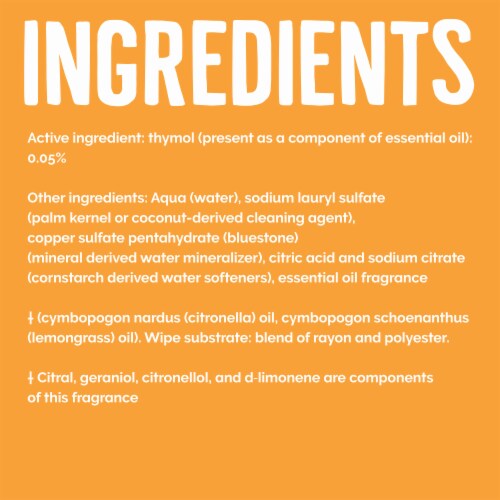 Seventh Generation Disinfecting Wipes Lemongrass Citrus Perspective: right