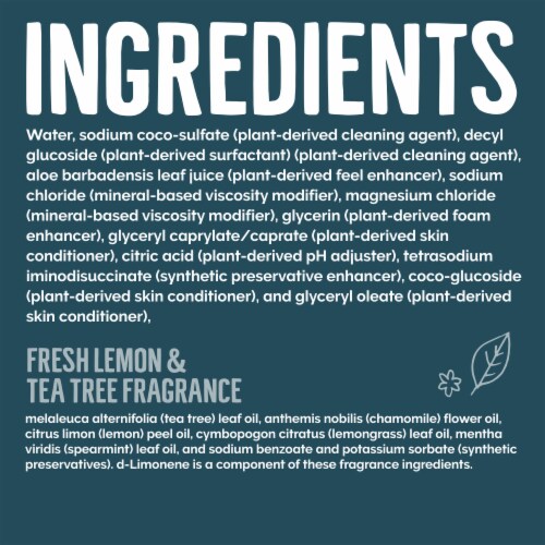 Seventh Generation Fresh Lemon & Tea Tree scent Hand Soap Perspective: right