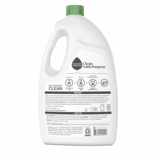 Seventh Generation Power Fresh Citrus Scent Dishwasher Detergent Gel Perspective: right