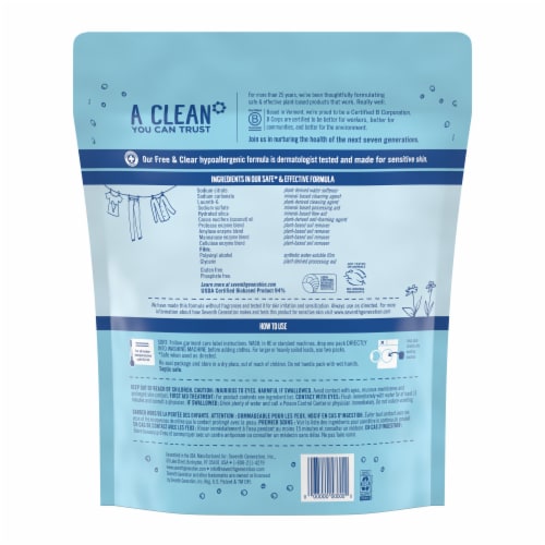 Seventh Generation Free & Clear Laundry Detergent Packs Perspective: right