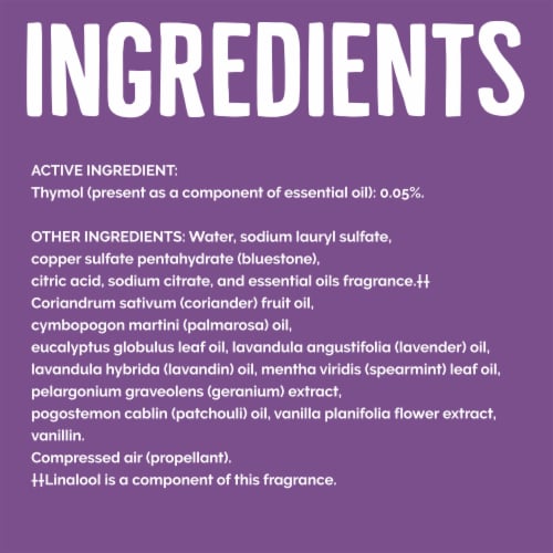 Seventh Generation Lavender Vanilla & Thyme Disinfecting Spray Perspective: right