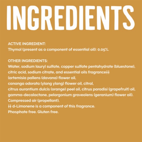 Seventh Generation Fresh Citrus and Thyme Disinfecting Spray Perspective: right