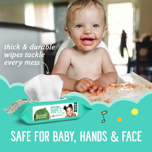 Seventh Generation® Free & Clear Fragrance Free Baby Wipes Perspective: right