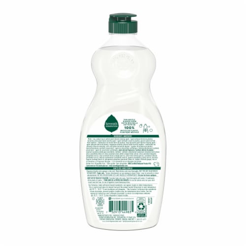 Seventh Generation Fresh Lime & Ginger Scent Dish Soap Liquid Perspective: right