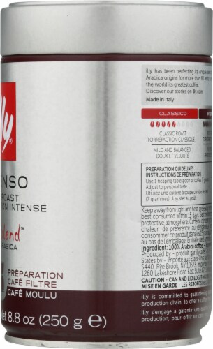 Illy Caffè Intenso Dark Roast Ground Coffee Perspective: right