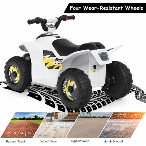 Costway 6V Kids Electric Quad ATV 4 Wheels Ride On Toy Toddlers