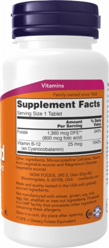 NOW® Foods Folic Acid Perspective: right