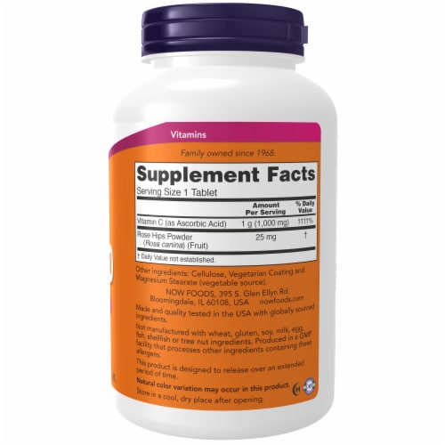 Now Antioxidant Protection C-1000 Tablets Perspective: right