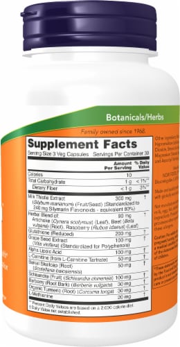 NOW® Liver Refresh™ Veg Capsules Perspective: right