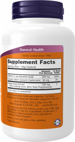 NOW® Foods Grape Seed Perspective: right