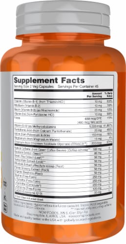 NOW® Foods NOW Sports Energy Extreme Veg Capsule Perspective: right