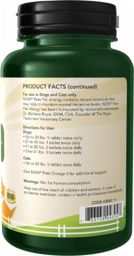 NOW® Pet Allergy For Dogs and Cats Perspective: right