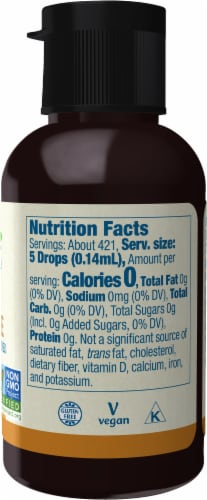 NOW BetterStevia™ Liquid Sweetener English Toffee Perspective: right