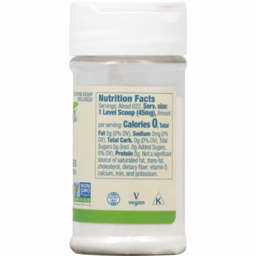 NOW Foods BetterStevia® Organic Zero Calorie Powdered Sweetener Perspective: right