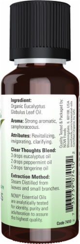 NOW® Organic Essential Oils Eucalyptus Perspective: right