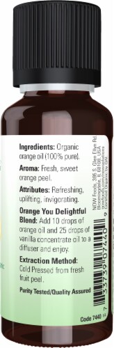 NOW® Organic Essential Oils Orange Perspective: right