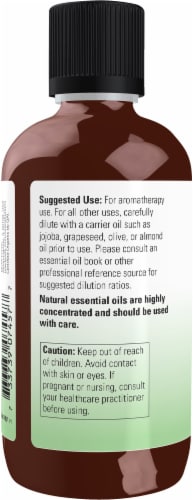 NOW® Organic Essential Oils Peppermint Oil Perspective: right