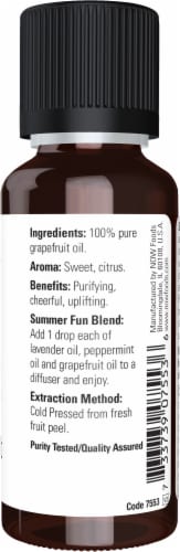 NOW®   Essential Oils Grapefruit Perspective: right