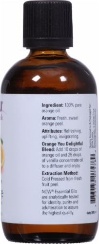 NOW® Orange Essential Oil Perspective: right