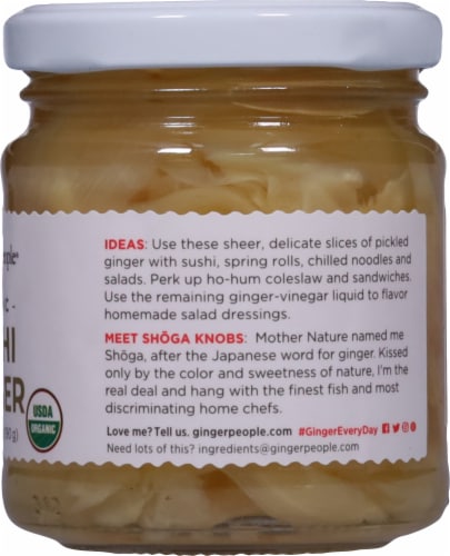 The Ginger People® Organic Pickled Sushi Ginger Perspective: right