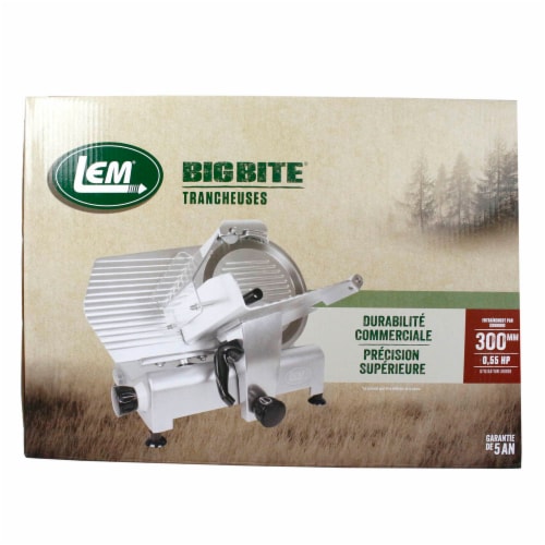 LEM Big Bite 12 Blade Commercial Grade Meat Slicer Deli Style Precision Cut Perspective: right