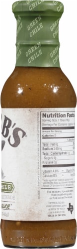 Stubb's Green Chile Anytime Sauce Perspective: right