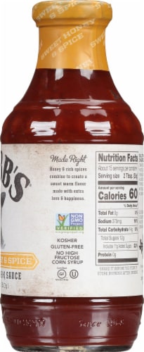 Stubb's® Sweet Honey & Spice Bar-B-Q Sauce Perspective: right