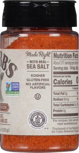 Stubb's® BBQ Rub Perspective: right