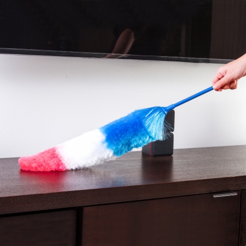 Kitchen + Home Large Static Duster - 27 Inch Electrostatic Feather Duster - Silver Perspective: right