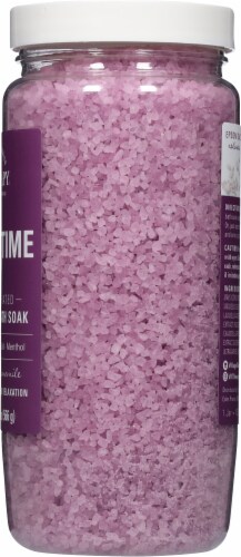 Village Naturals Aches + Pains Nighttime Relief Mineral Bath Soak Perspective: right