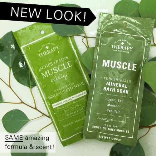 Village Naturals Therapy® Muscle Relief Concentrated Mineral Bath Soak Perspective: right