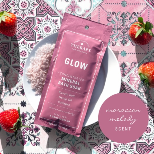 Village Naturals Therapy® Glow Concetrated Mineral Bath Soak Perspective: right