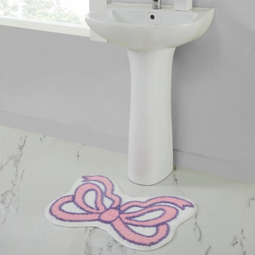 Bow Shaped Tufted Bath Rug Perspective: right