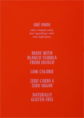 Onda Grapefruit Sparkling Tequila Perspective: right