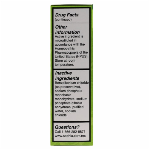 Manzanilla Sophia™ Chamomile Herbal Eye Drops Perspective: right