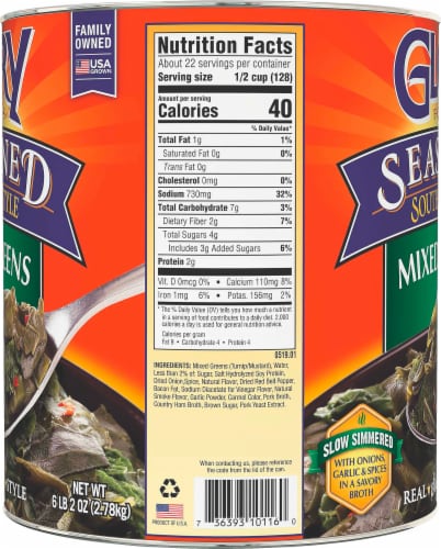 Glory Foods® Seasoned Southern Style Mixed Greens Perspective: right