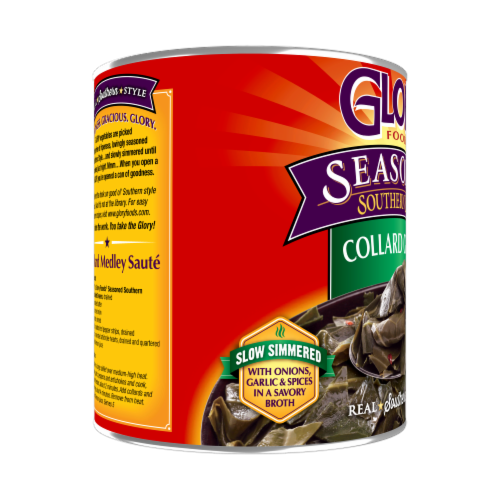 Glory Foods Seasoned Southern Style Collard Greens Perspective: right