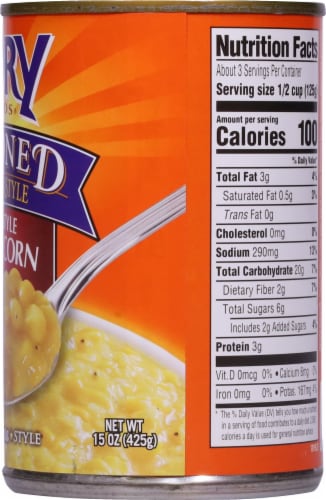 Glory Foods® Seasoned Southern Cream Style Skillet Corn Perspective: right