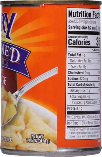 Glory Foods® Seasoned Southern Style Country Cabbage Perspective: right