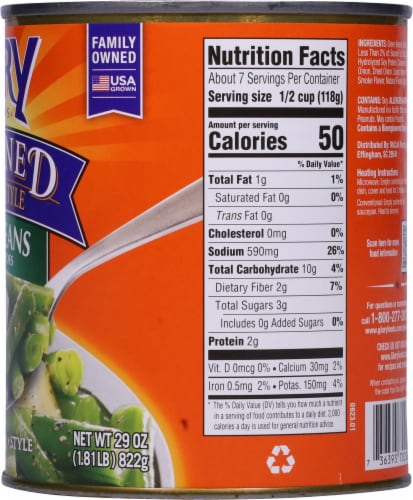 Glory Foods® Seasoned Southern Style Green Beans With Potatoes Perspective: right