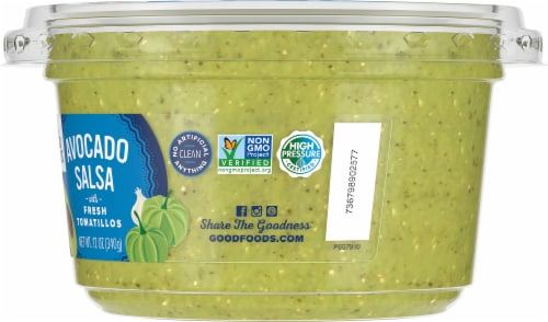 Good Foods™ Avocado Salsa with Fresh Tomatillos Salsa Verde Perspective: right